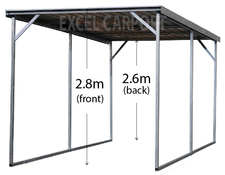 Vehicle Shelter 3 5m X 6m X 2 8m Steel Carport Carports